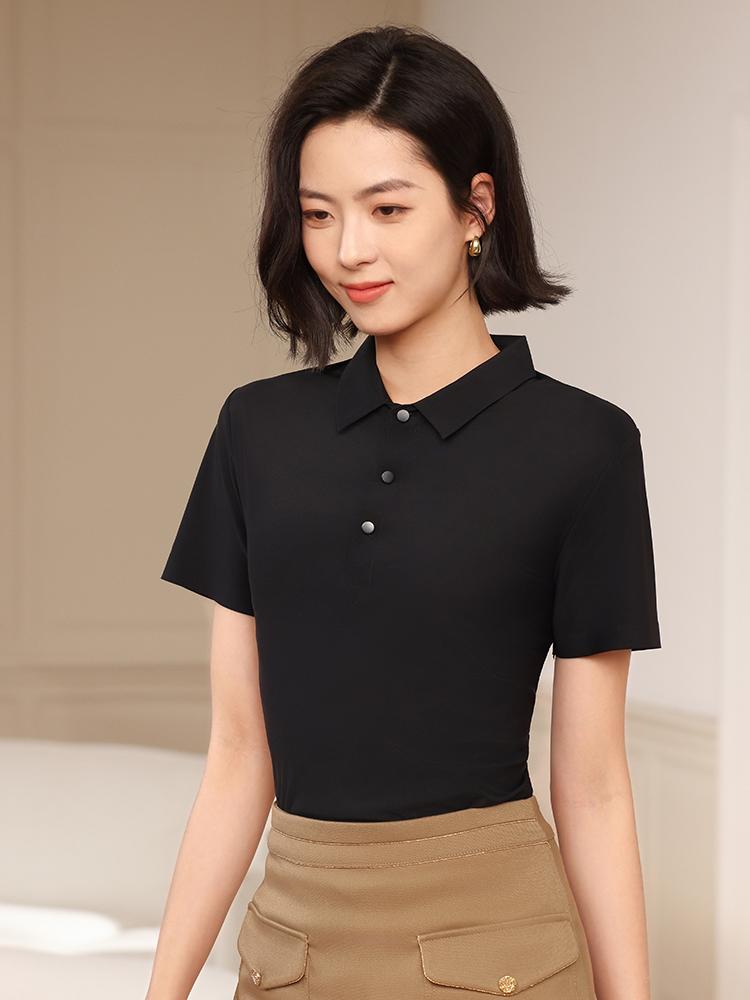 99200 Seamless Lapel Short Sleeve