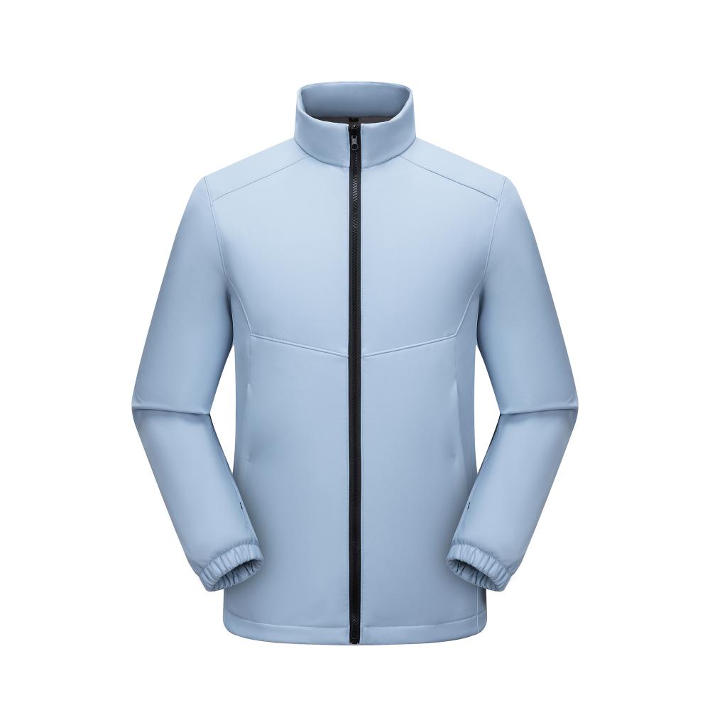 A6 style stand collar soft shell T800 composite fleece jacket, YKK zipper [main model]