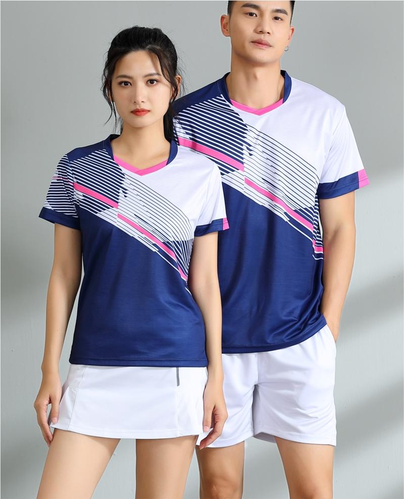 7505A men table tennis, badminton and volleyball tops, 7505B women and children clothing