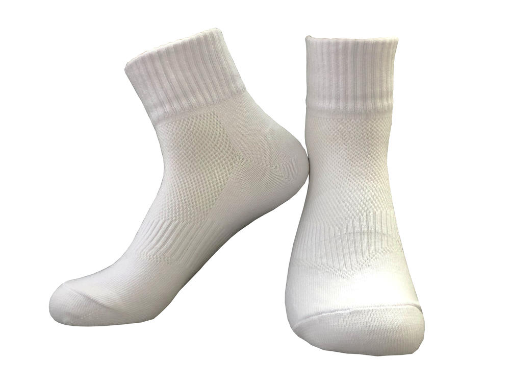 COP002 Adult Plain Cotton Low Top Socks