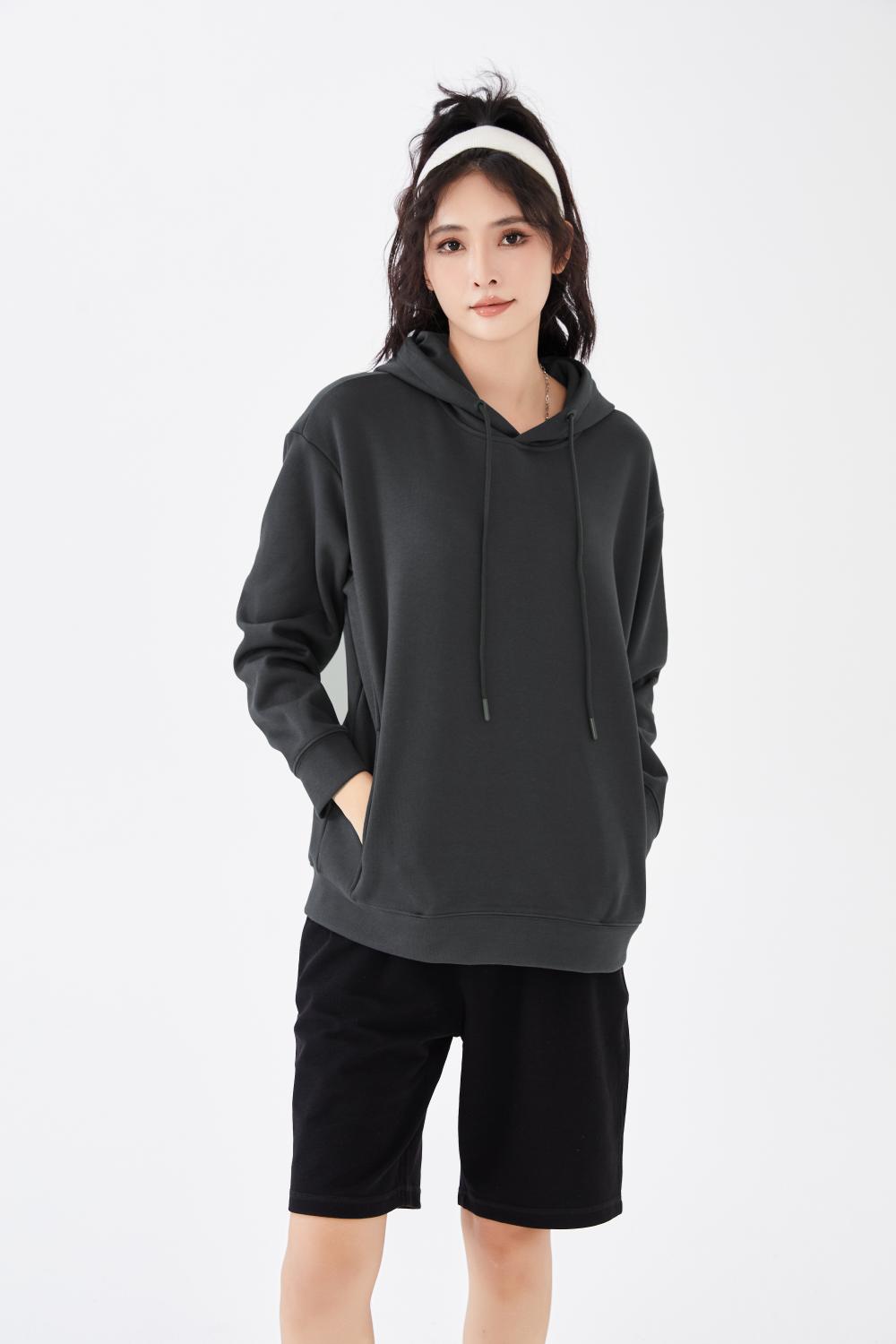 5168# Trendy brand drop shoulder pullover hoodie