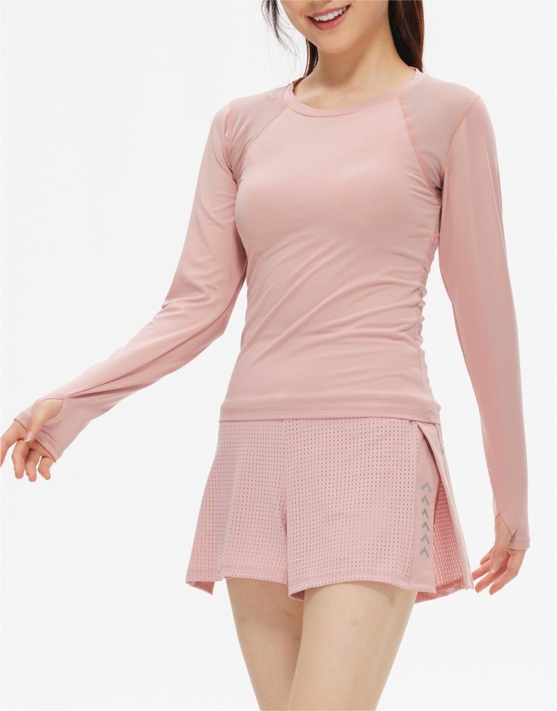 304# Women elastic long-sleeved fitness top