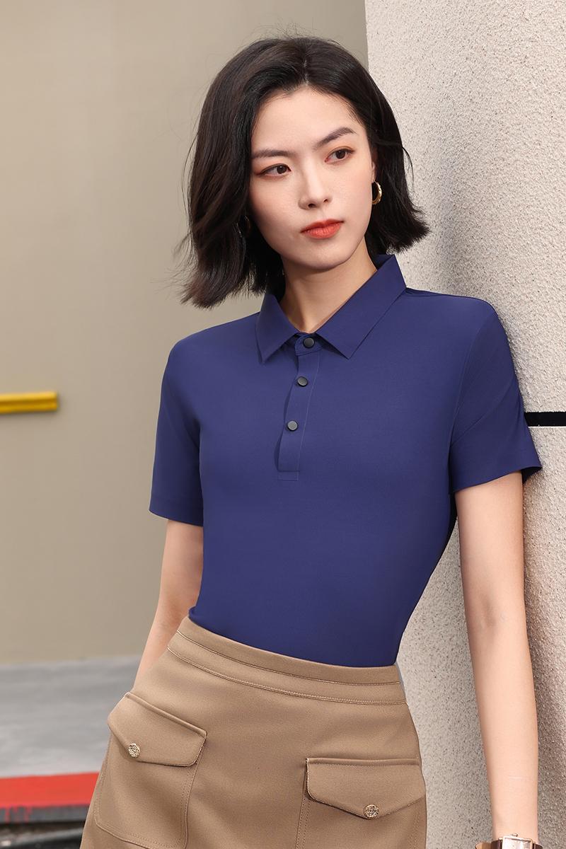 99200 Seamless Lapel Short Sleeve