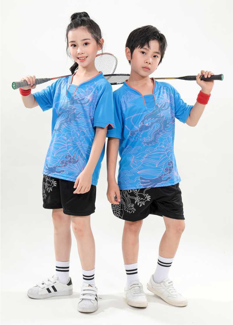 202# male, 302# female + children clothing dragon boat suit table tennis badminton suit