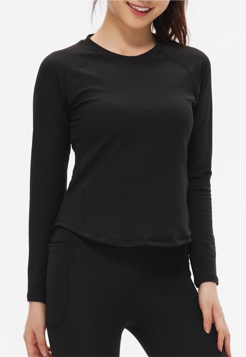 305# Women elastic long-sleeved fitness top