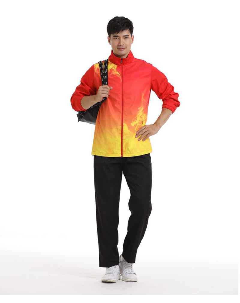 996083# top, 976291# trousers Men woven sports suit