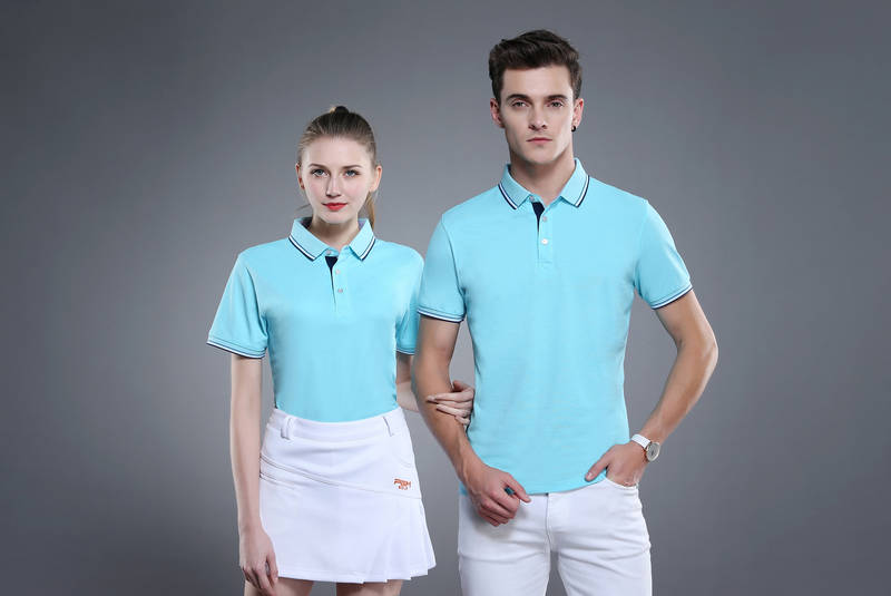 6886# Cotton Polyester Short Sleeve Lapel 200g