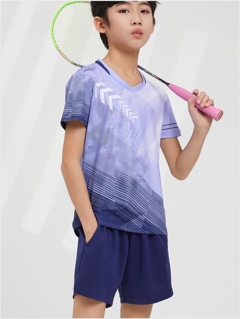 7907A men table tennis, badminton and volleyball tops, 7907B women and children clothing