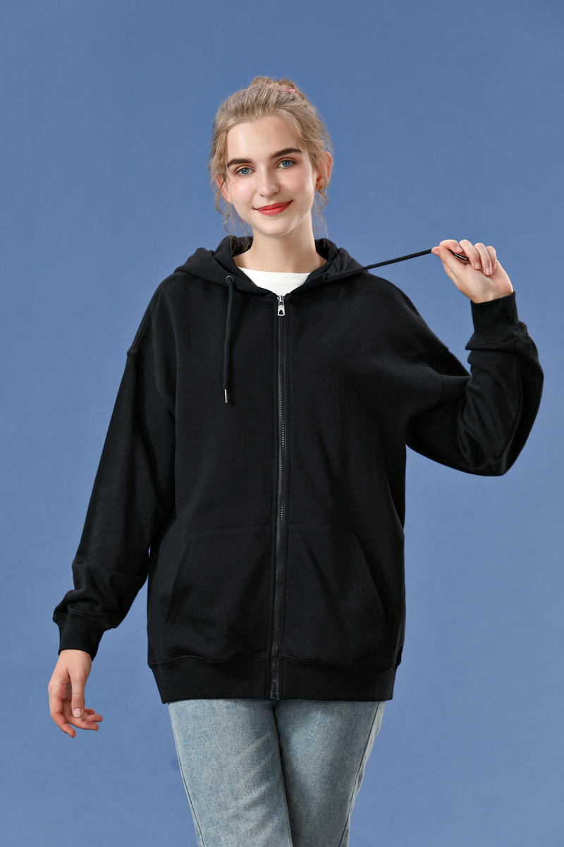 DD103# 310G E-commerce Hooded Zipper-11 Colors Thin