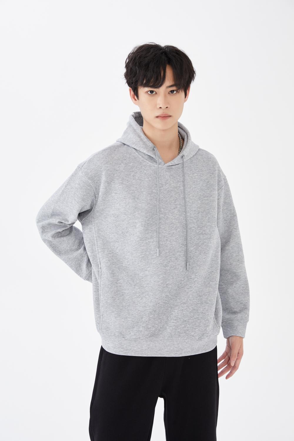 5168# Trendy brand drop shoulder pullover hoodie