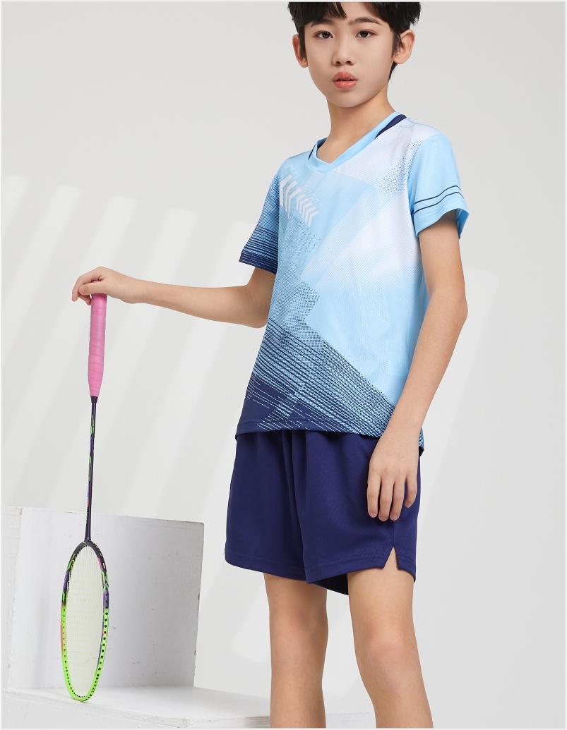 7907A men table tennis, badminton and volleyball tops, 7907B women and children clothing