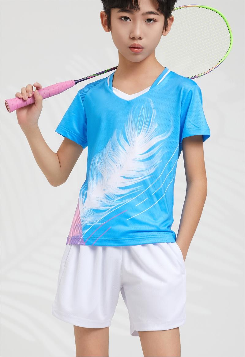 7904A men table tennis, badminton and volleyball tops, 7904B women and children clothing