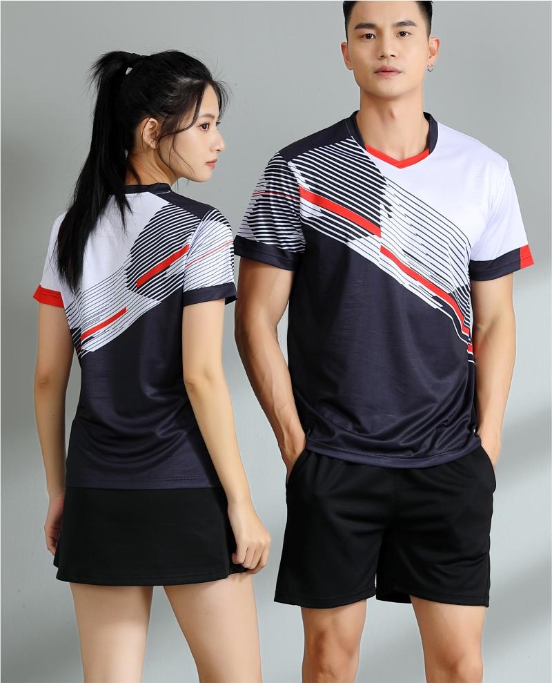 7505A men table tennis, badminton and volleyball tops, 7505B women and children clothing