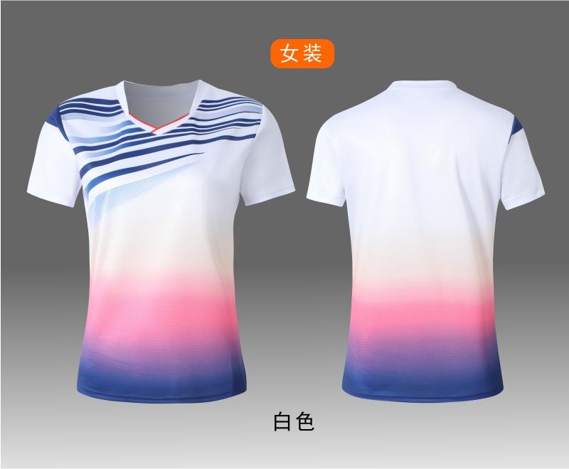 7503A men table tennis, badminton and volleyball tops, 7503B women tops