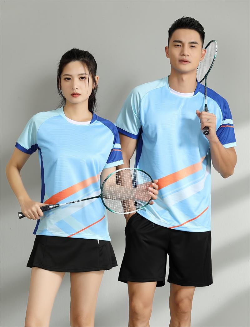 7507A men table tennis, badminton and volleyball tops, 7507B women and children clothing