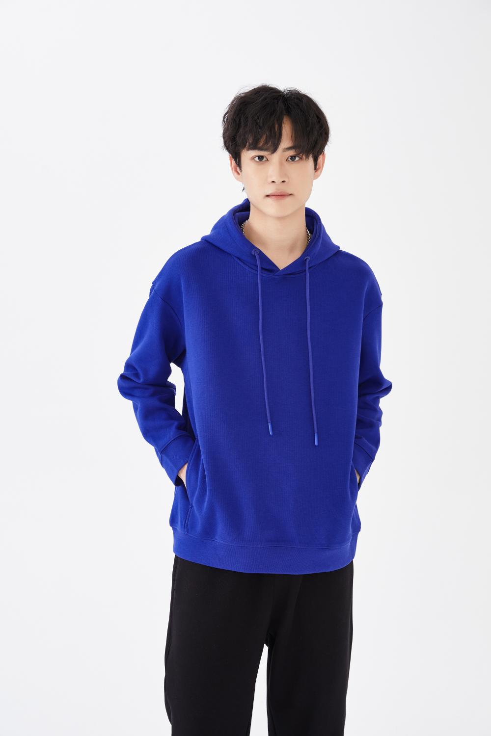 5168# Trendy brand drop shoulder pullover hoodie