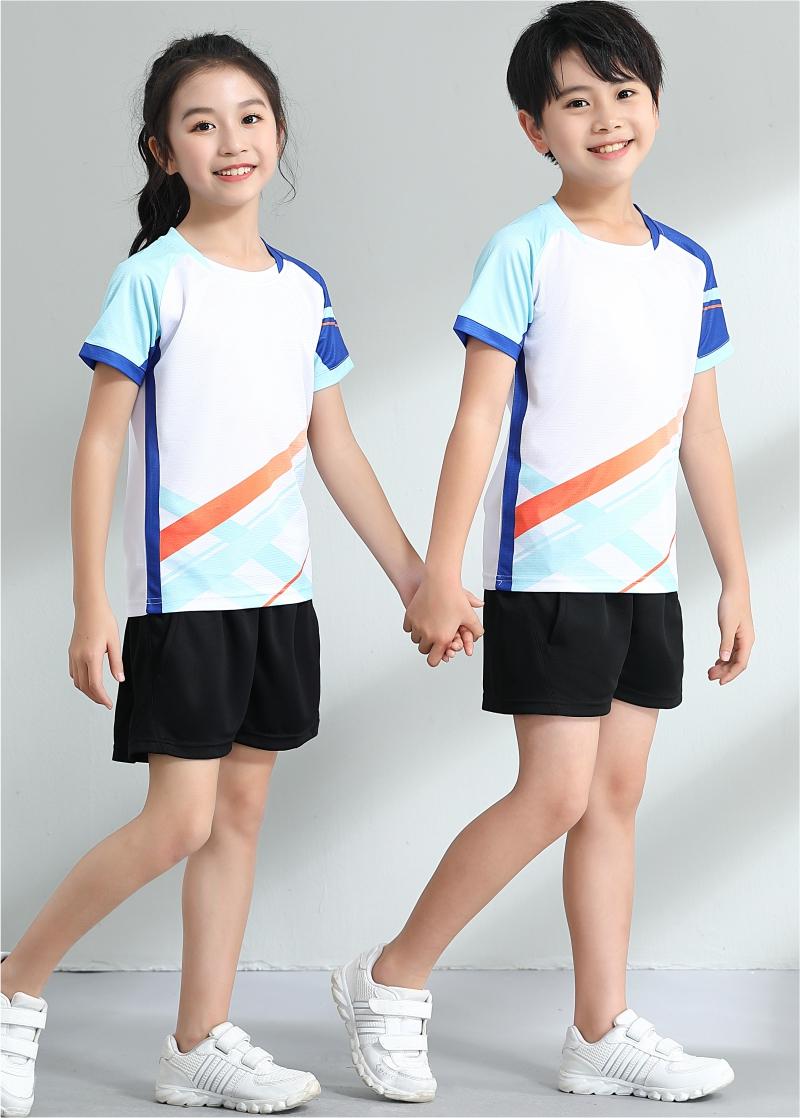 7507A men table tennis, badminton and volleyball tops, 7507B women and children clothing