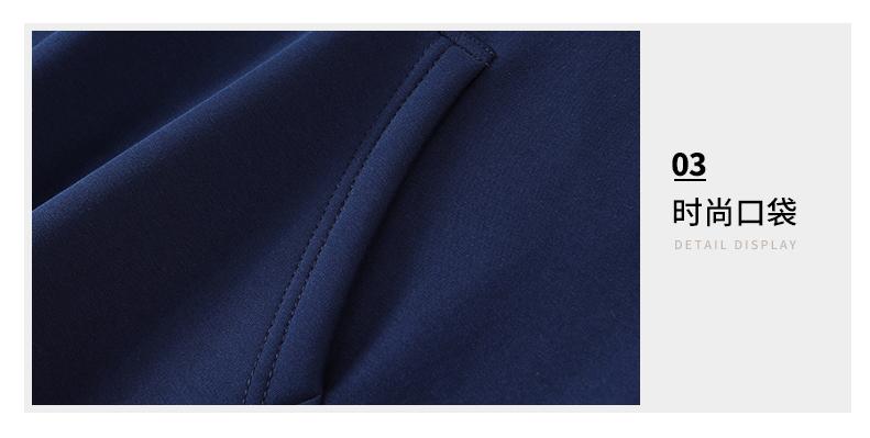 366#600g drop shoulder cotton long staple cotton thick stand collar short zipper polar fleece