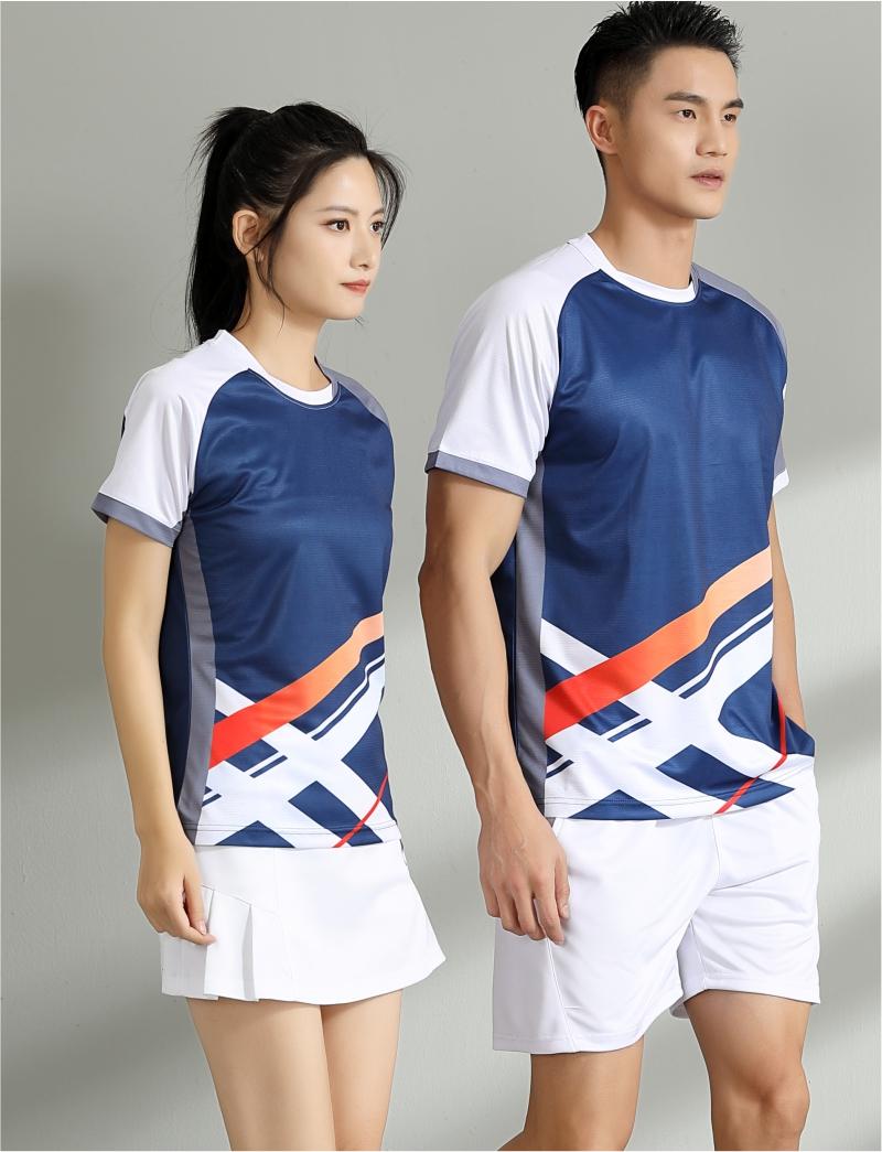 7507A men table tennis, badminton and volleyball tops, 7507B women and children clothing