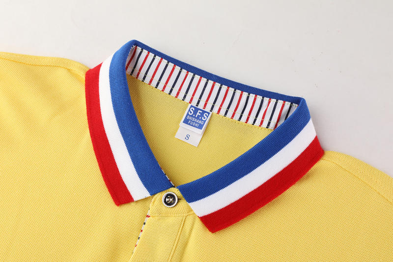 801 two-level collar lapel short sleeve pocket style