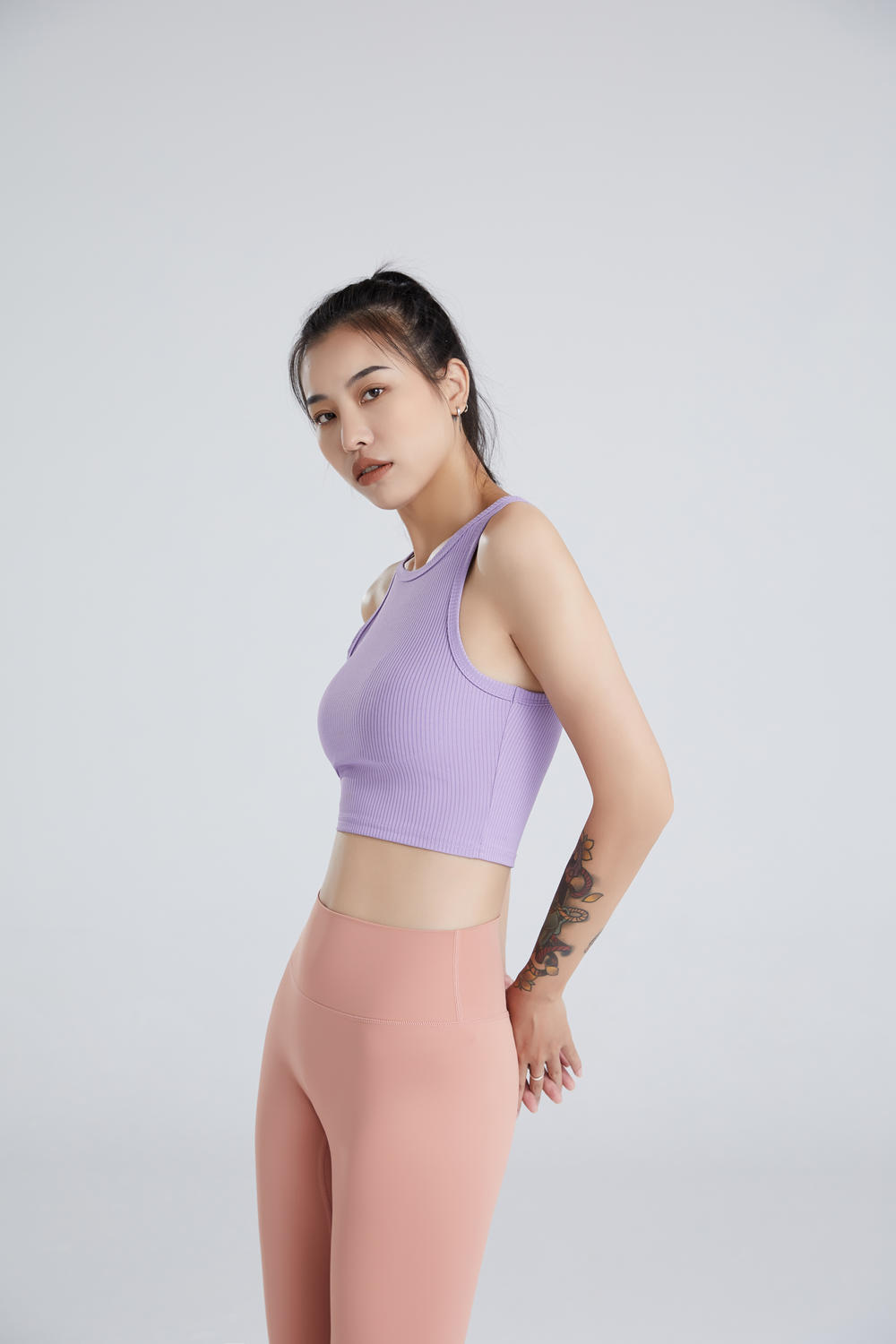 2107 Yoga Sports Vest Single Top (without bra)