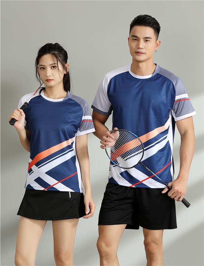 7507A men table tennis, badminton and volleyball tops, 7507B women and children clothing