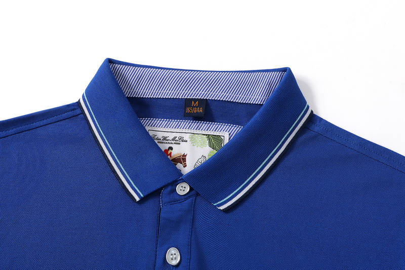 6886# Cotton Polyester Short Sleeve Lapel 200g