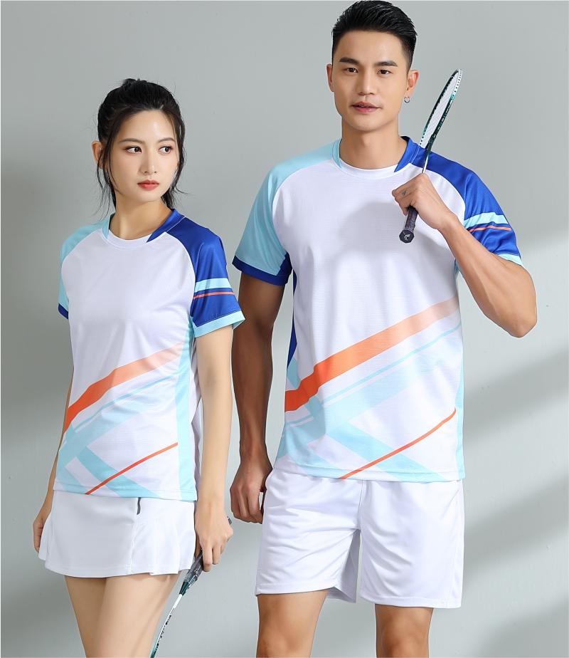 7507A men table tennis, badminton and volleyball tops, 7507B women and children clothing