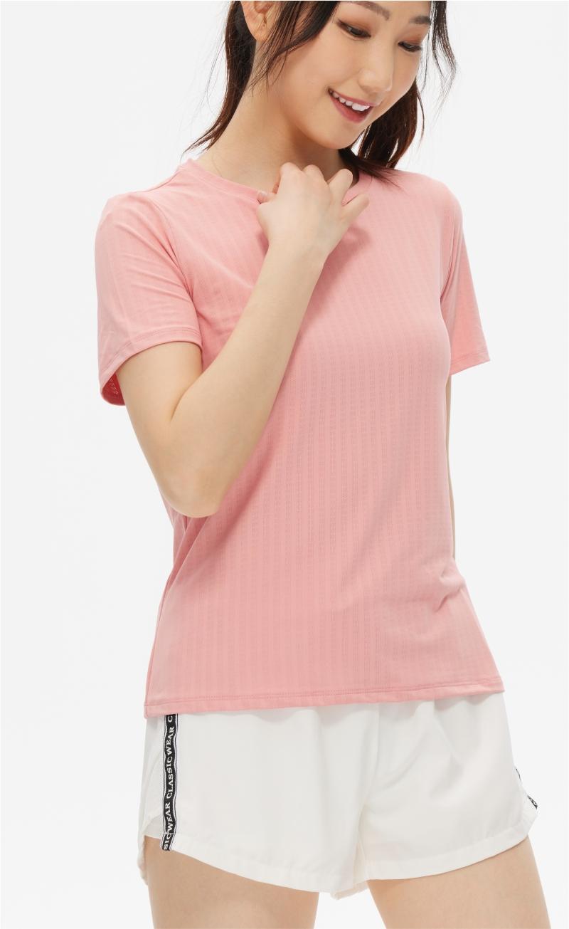 2115# Women elastic short-sleeved T-shirt