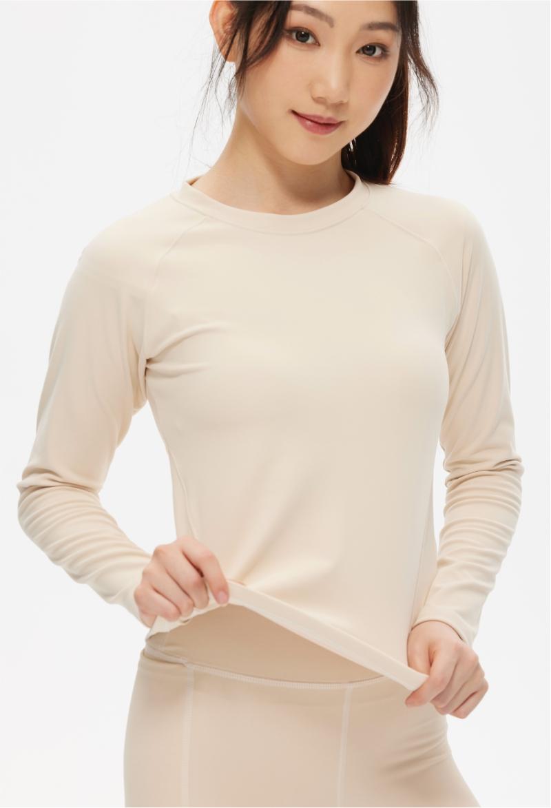 305# Women elastic long-sleeved fitness top