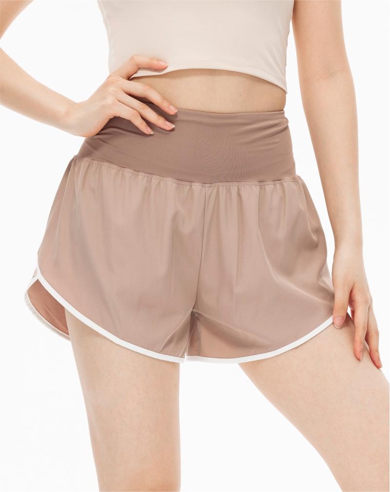 026# Women Double Layer Shorts Three Pants