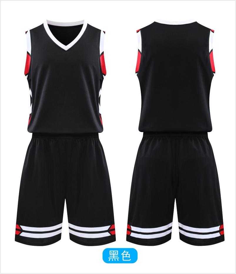 L2017# Adult children basketball uniform suit double pockets