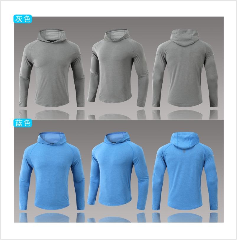 C-02# Long-sleeved quick-drying hooded sweatshirt