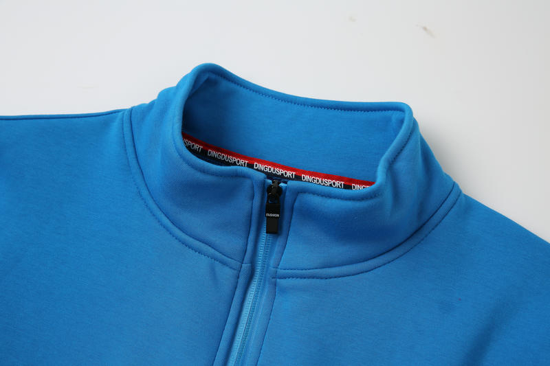 DD8018# 580G Plus Velvet Stand Collar Zipper Cotton Sweatshirt