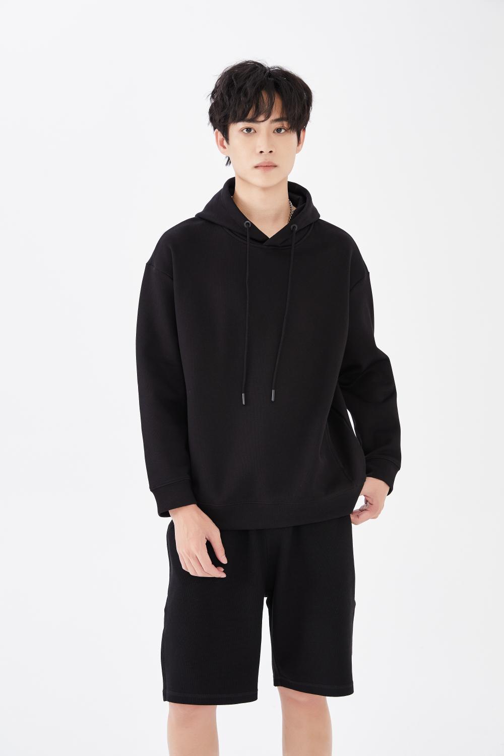 5168# Trendy brand drop shoulder pullover hoodie