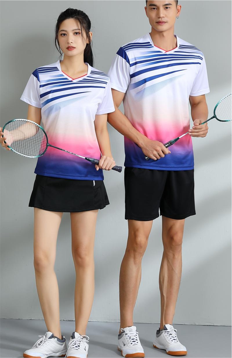 7503A men table tennis, badminton and volleyball tops, 7503B women tops