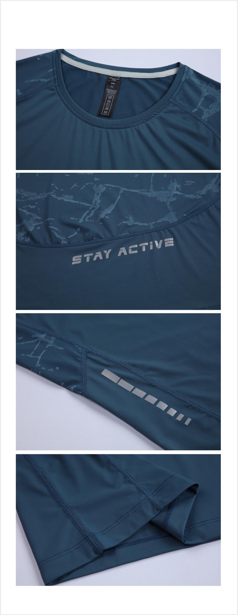 323135# Nylon Ice Silk Fitness Running Training T-shirt