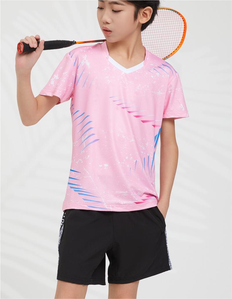 7905A men table tennis, badminton and volleyball tops, 7905B women and children clothing