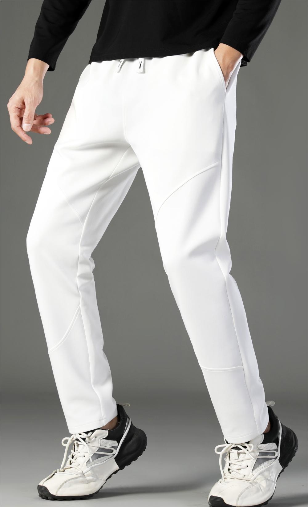 724173# 320g cotton straight trousers