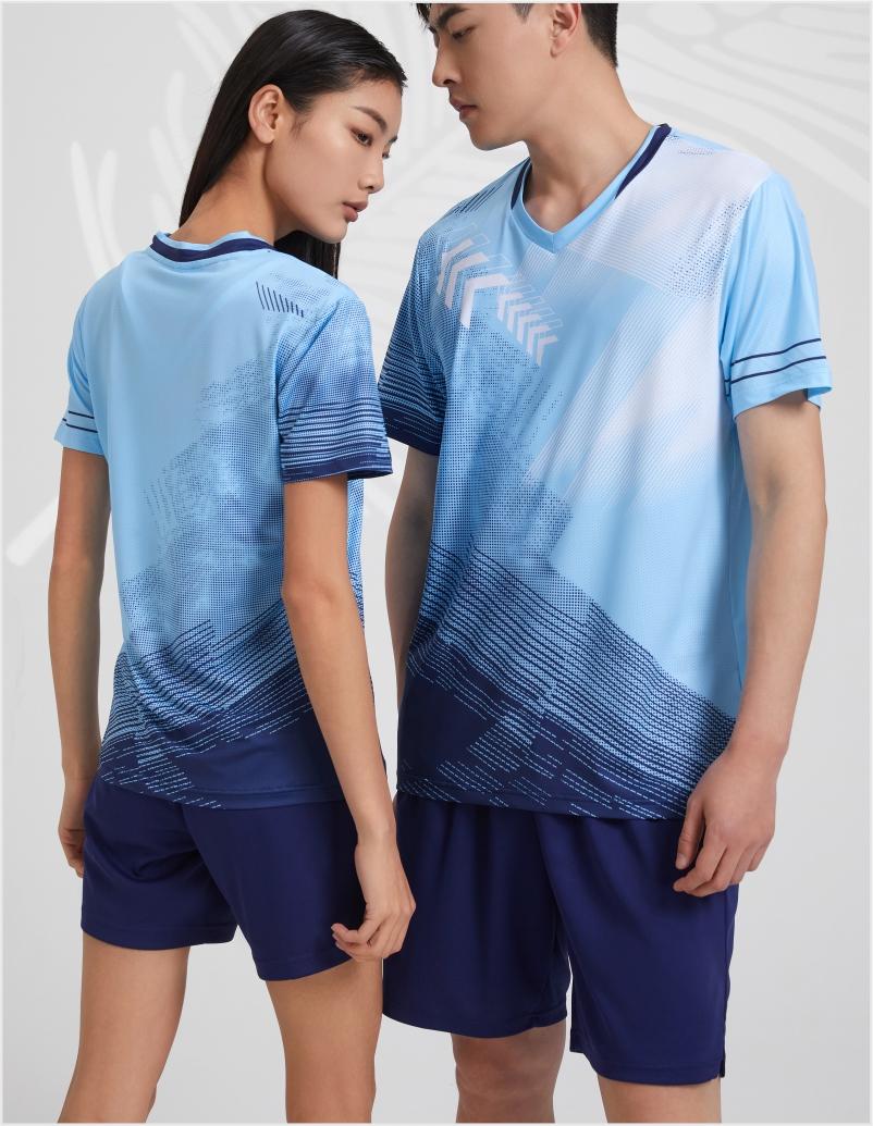 7907A men table tennis, badminton and volleyball tops, 7907B women and children clothing