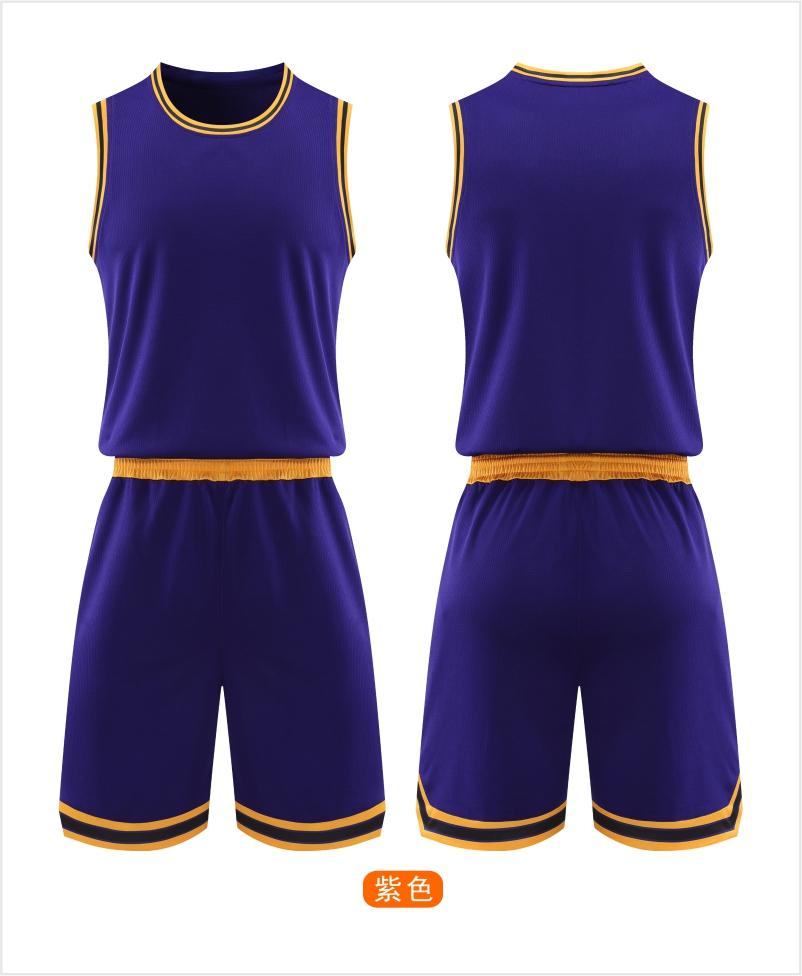 246# Basketball Suit Double Pockets Interlaced Slits