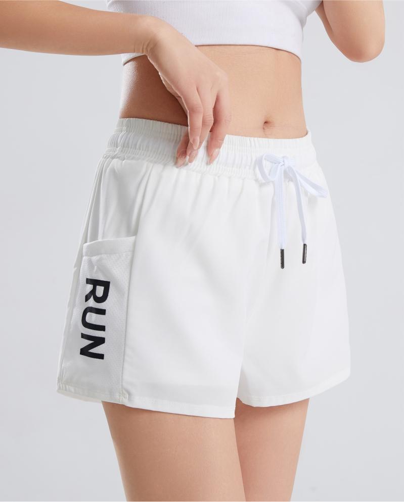 014# Women Double-layer Shorts Three-quarter Pants