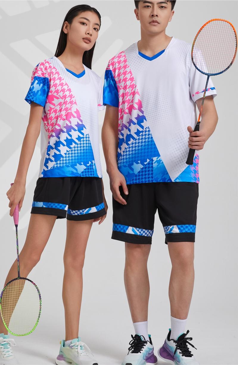 7902A men table tennis, badminton and volleyball tops, 7902B women and children clothing