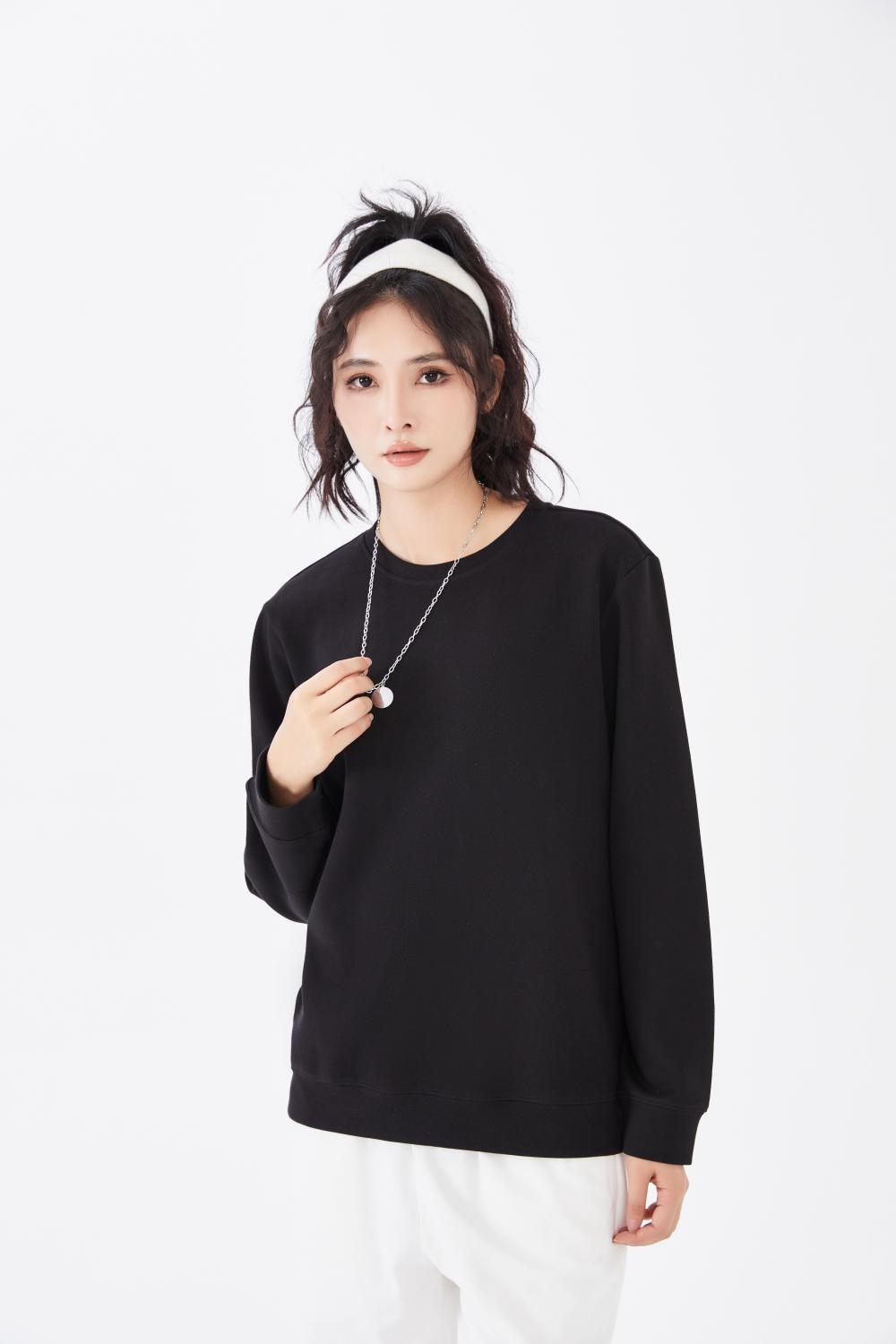 5160#piqué cotton regular round neck 320g