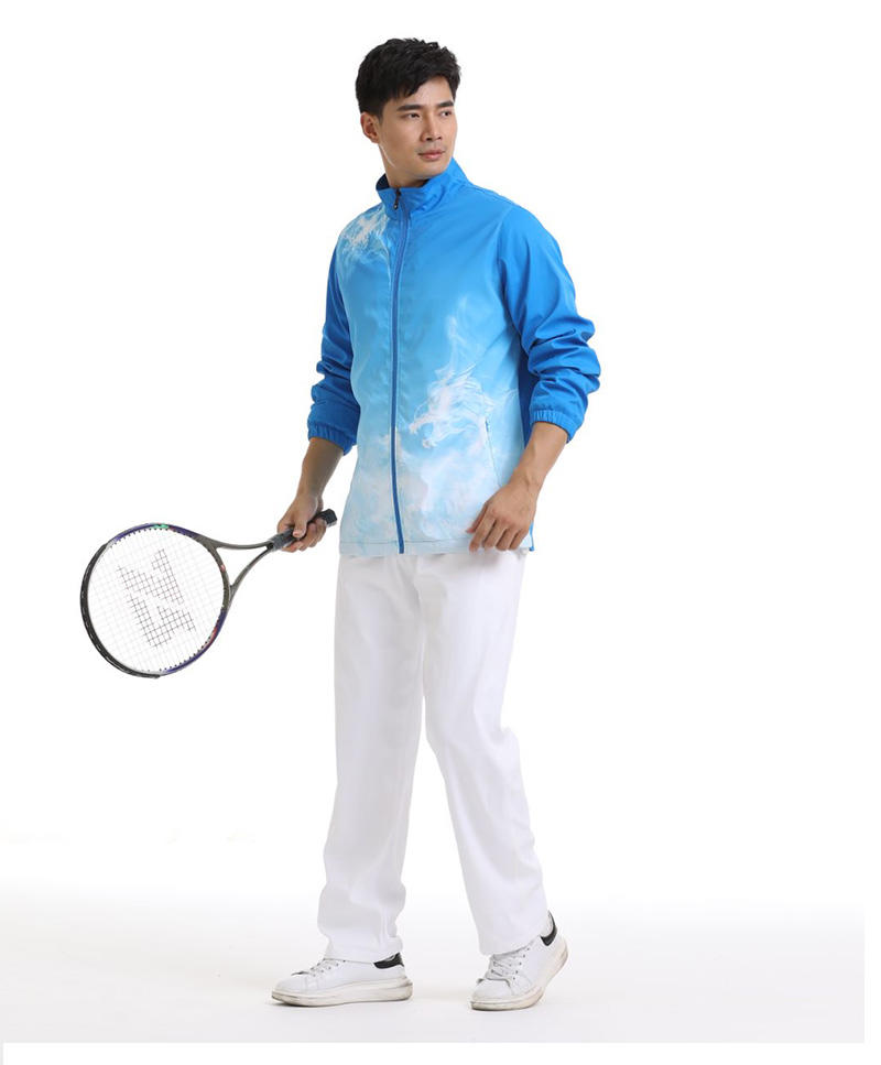 996083# top, 976291# trousers Men woven sports suit