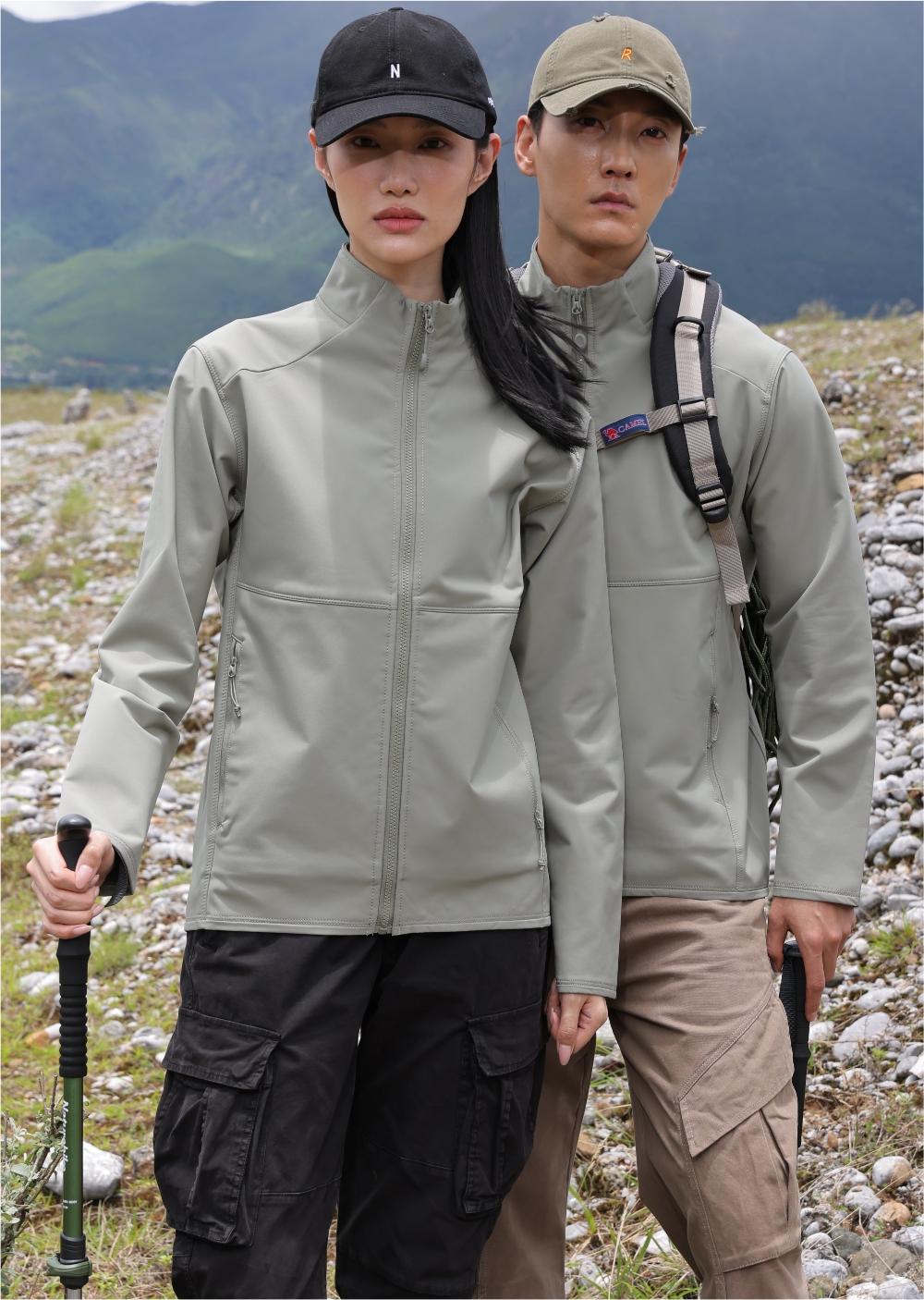 1858# Arcteryx same style stand collar single punch