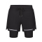 Double-layer elastic fitness training anti-embarrassment sports shorts (European size) GJ4-E306 children clothing