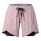 Nylon woven double-layer sports shorts for women GR4-E368