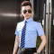 Business elegant professional shirt men 173-6085 short-sleeved shirt men
