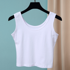 180g Odell cotton mid-length sports vest for women DR1-1010-1111